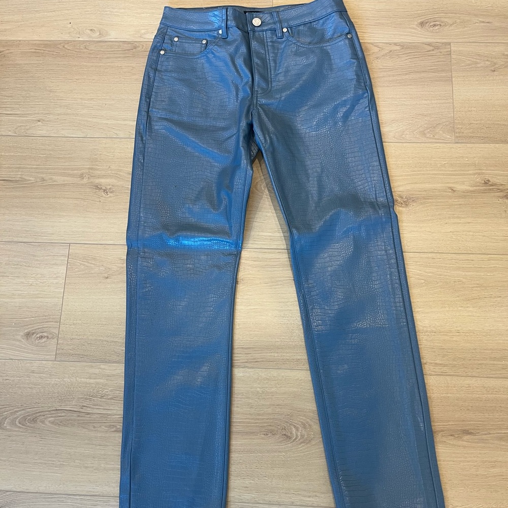 Blue Aligator PU Jeans